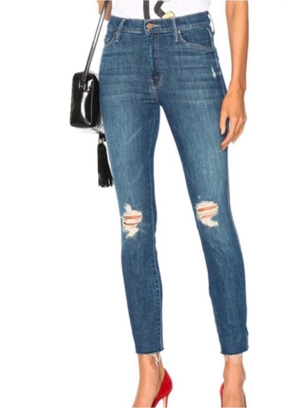 Mother The Vamp Fray Jeans Size 27